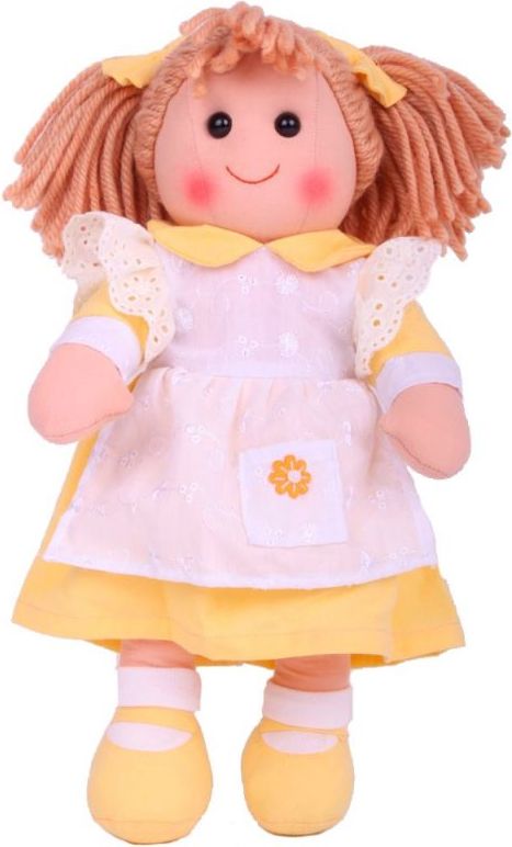 Bigjigs Toys Látková panenka Lucy 38 cm - obrázek 1