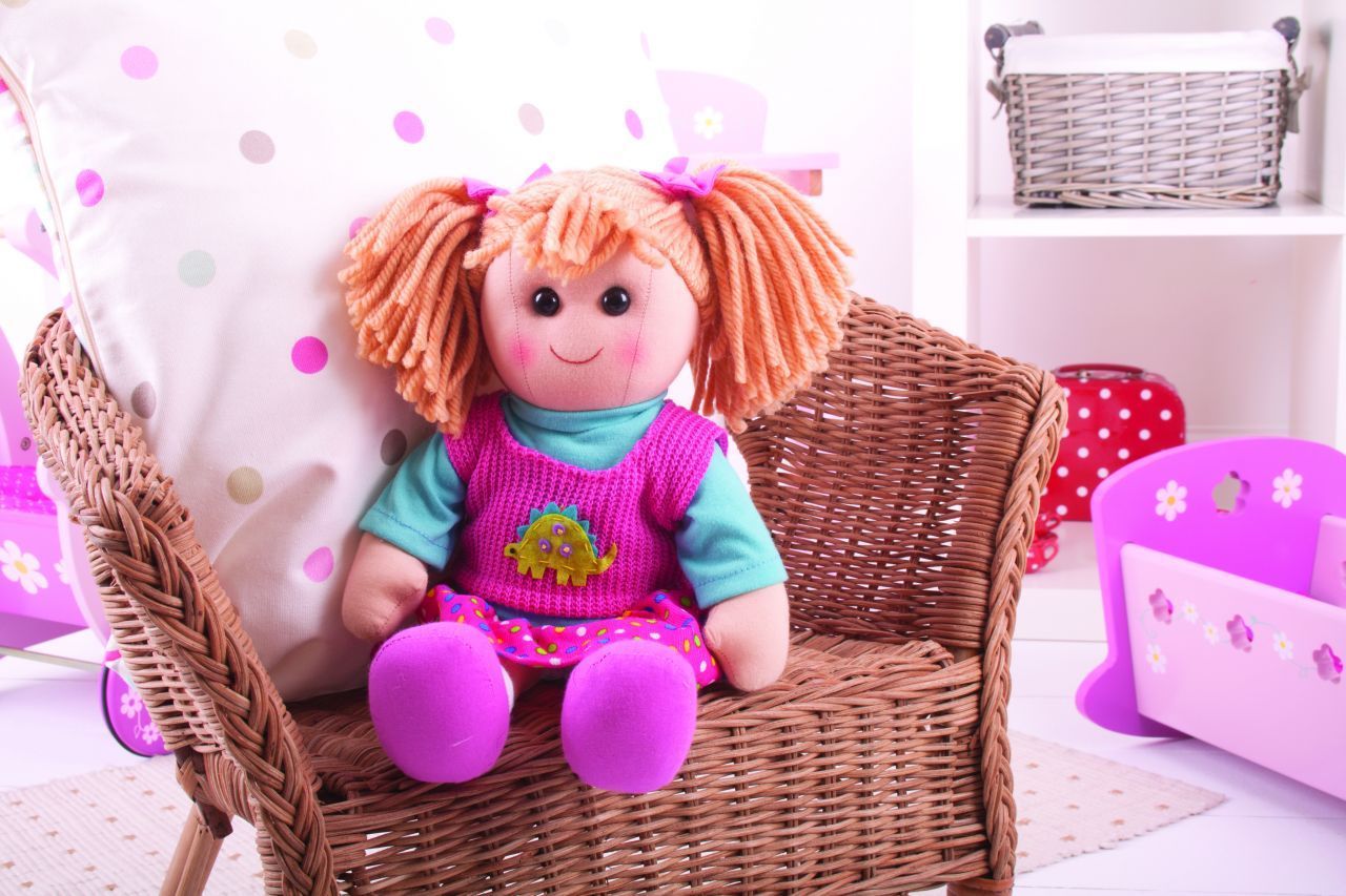 Bigjigs Toys Látková panenka Susie 38 cm - obrázek 4