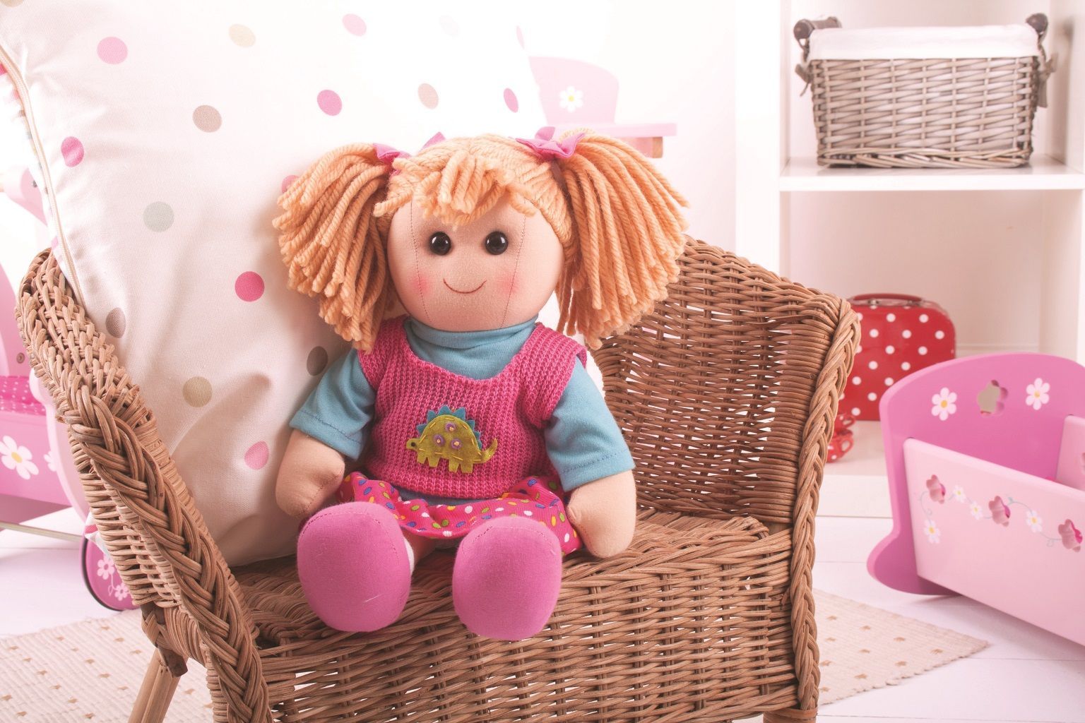 Bigjigs Toys Látková panenka Susie 38 cm - obrázek 5