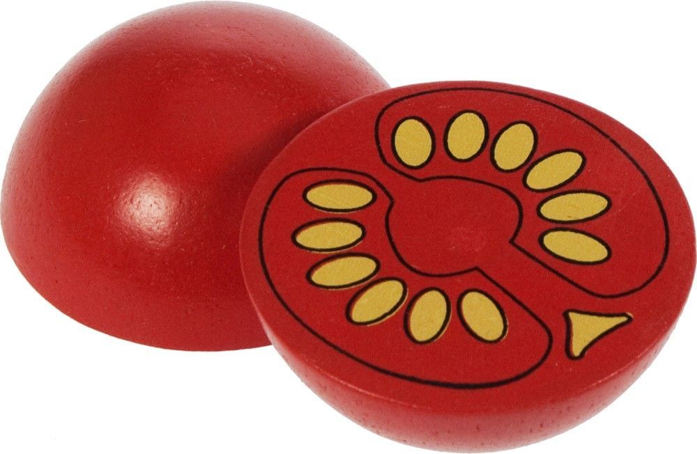 Dřevěné potraviny Bigjigs Toys Půlka rajčete 1ks - obrázek 1