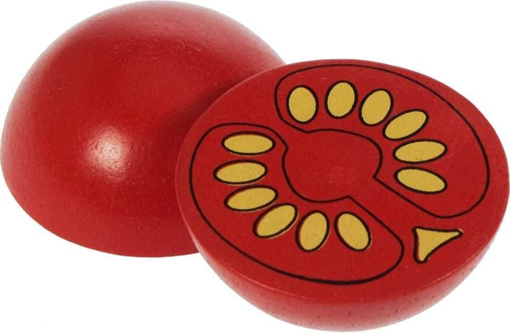 Dřevěné potraviny Bigjigs Toys Půlka rajčete 1ks - obrázek 2