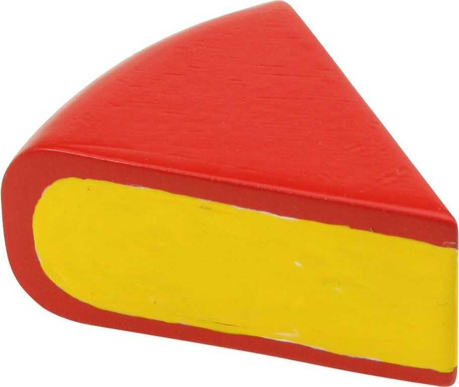 Dřevěné potraviny Bigjigs Toys Sýr eidam 1ks - obrázek 3