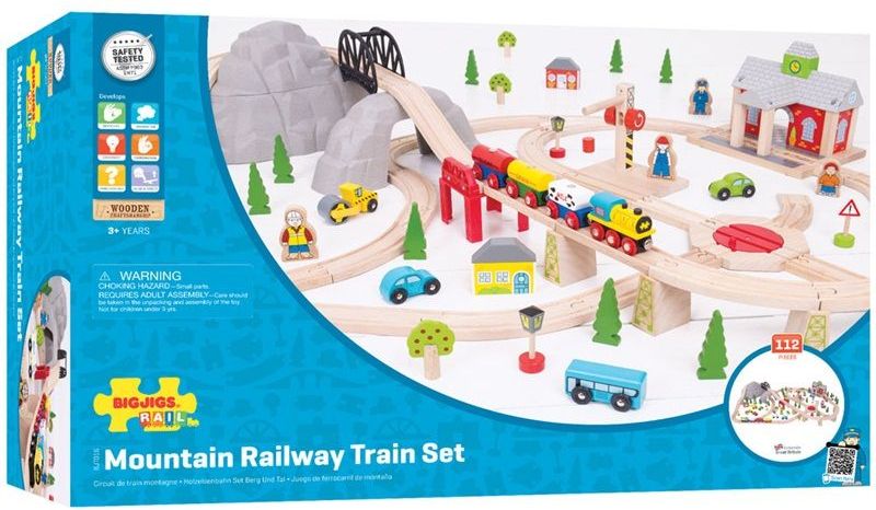 Bigjigs Rail Dřevěná vláčkodráha horská cesta 112 dílů - obrázek 7