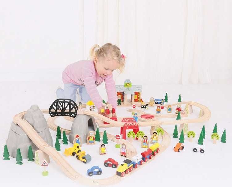 Bigjigs Rail Dřevěná vláčkodráha horská cesta 112 dílů - obrázek 12