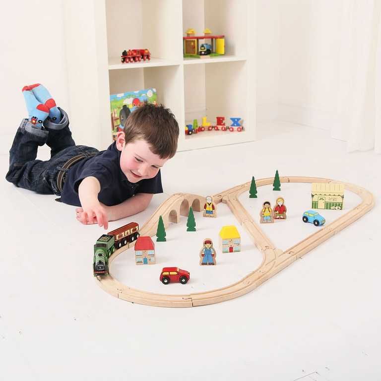 Bigjigs Rail Dřevěná vláčkodráha Flying scotsman - obrázek 5
