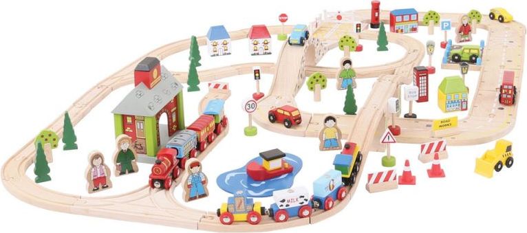 Bigjigs Rail Vláčkodráha a autodráha - obrázek 1