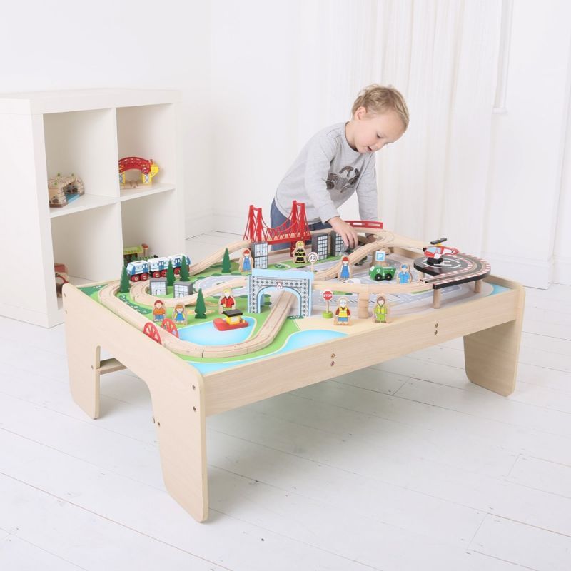 Bigjigs Rail Vláčkodráha City a stůl - obrázek 2