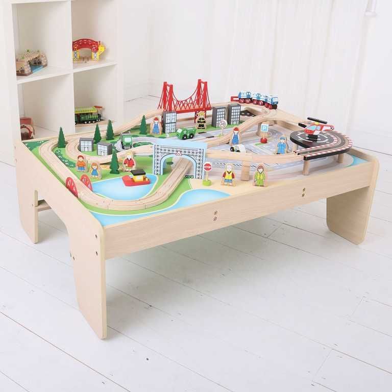 Bigjigs Rail Vláčkodráha City a stůl - obrázek 5