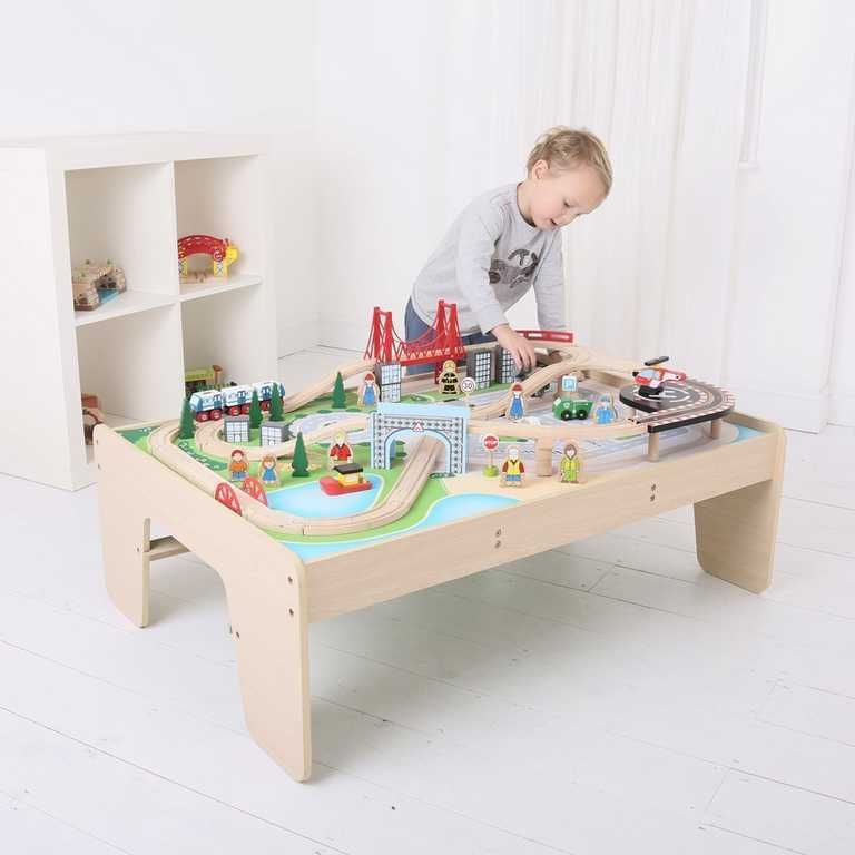 Bigjigs Rail Vláčkodráha City a stůl - obrázek 6