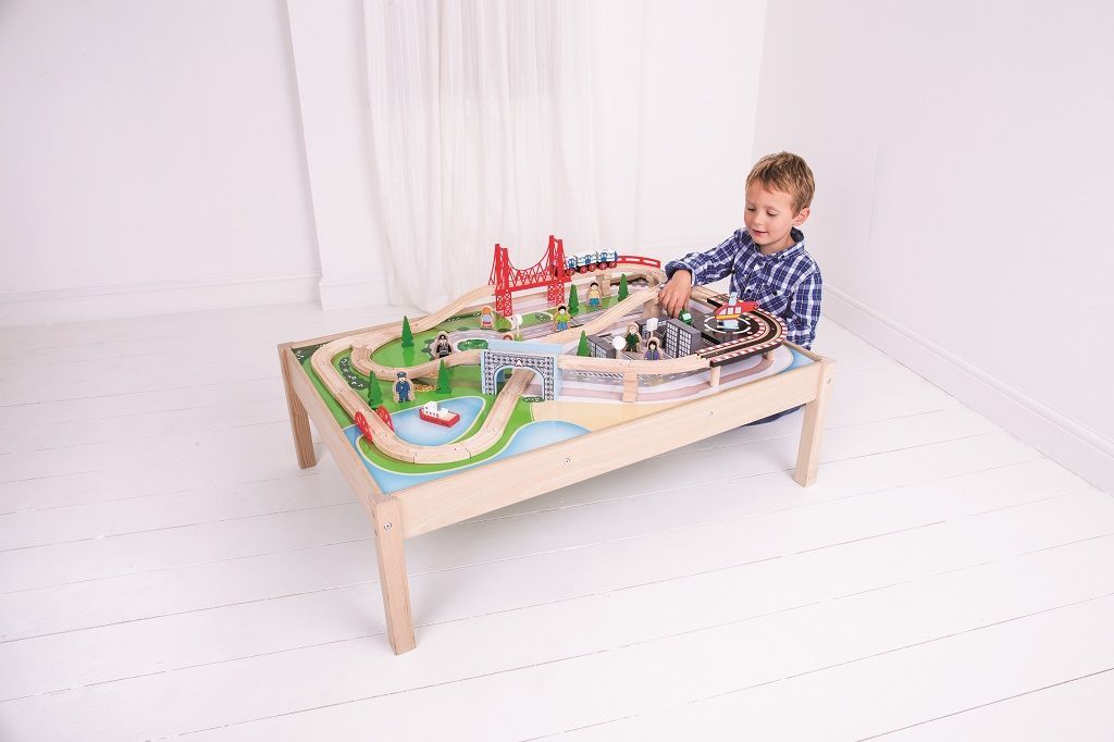 Bigjigs Rail Vláčkodráha City a stůl - obrázek 8