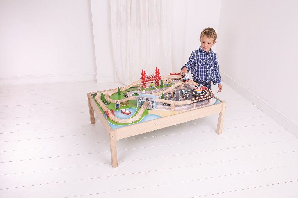 Bigjigs Rail Vláčkodráha City a stůl - obrázek 9