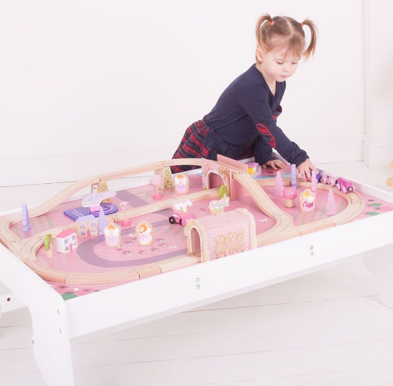 Bigjigs Rail Vláčkodráha Magical a stůl - obrázek 3