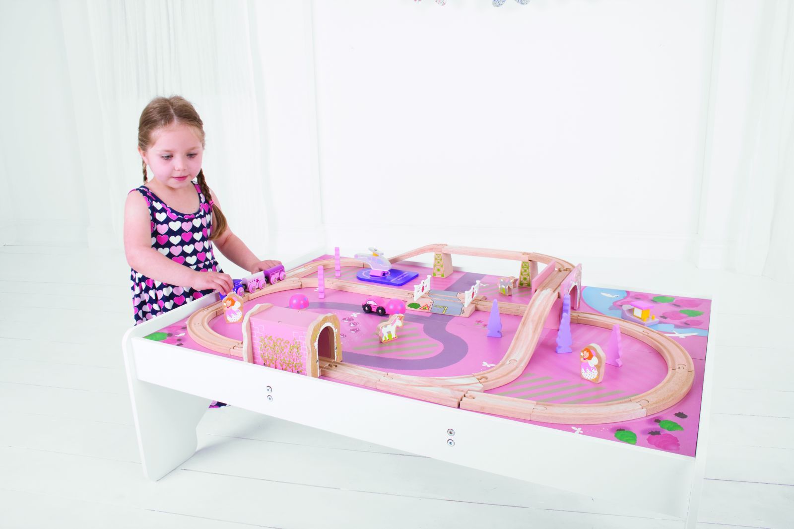 Bigjigs Rail Vláčkodráha Magical a stůl - obrázek 11