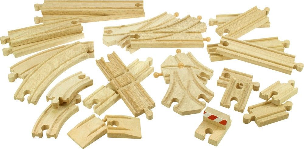 Bigjigs Rail Dřevěné koleje set 25 dílů - obrázek 1