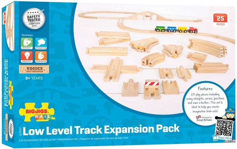 Bigjigs Rail Dřevěné koleje set 25 dílů - obrázek 7