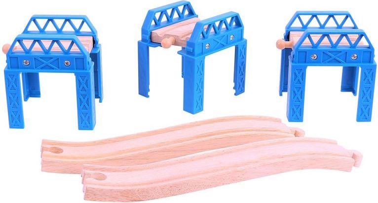 Vláčkodráha mosty - Set mostní konstrukce (Bigjigs) - obrázek 1