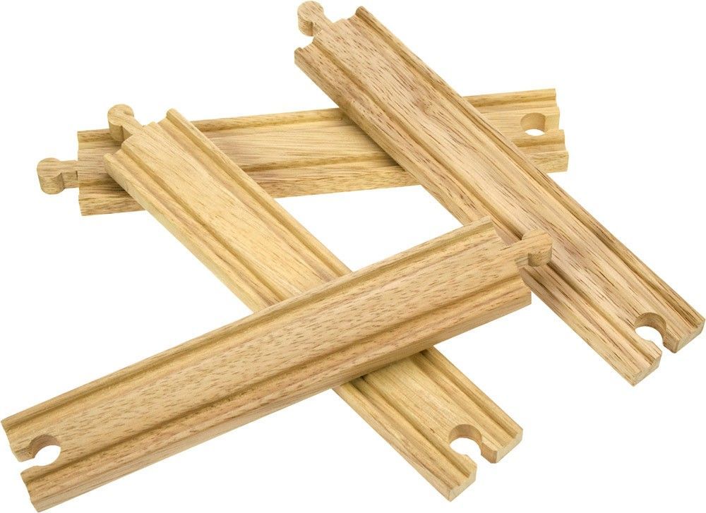 Vláčkodráha koleje - Rovinka dlouhá, 4ks (Bigjigs) - obrázek 1