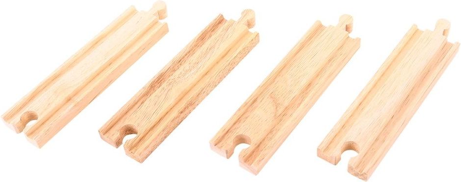 Bigjigs Rail Střední rovné koleje 16cm 4ks - obrázek 5