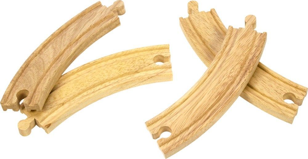 Bigjigs Rail Dlouhé kruhové koleje 17cm 4ks - obrázek 1