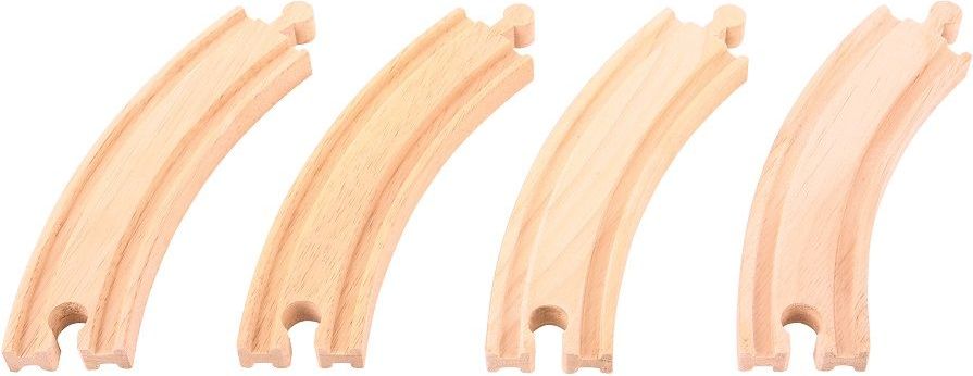 Bigjigs Rail Dlouhé kruhové koleje 17cm 4ks - obrázek 5