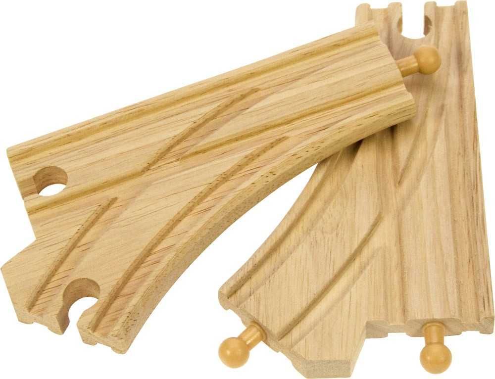 Vláčkodráha koleje - Výhybka standartní, 2ks (Bigjigs) - obrázek 4