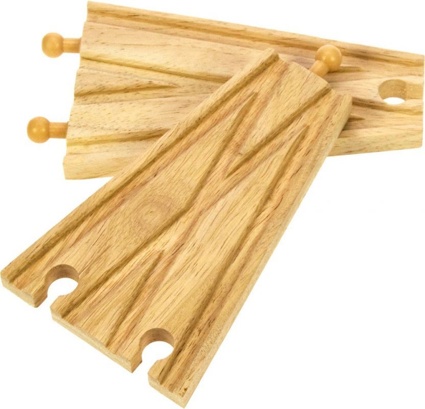 Vláčkodráha koleje - Výhybka rovná, 2ks (Bigjigs) - obrázek 1
