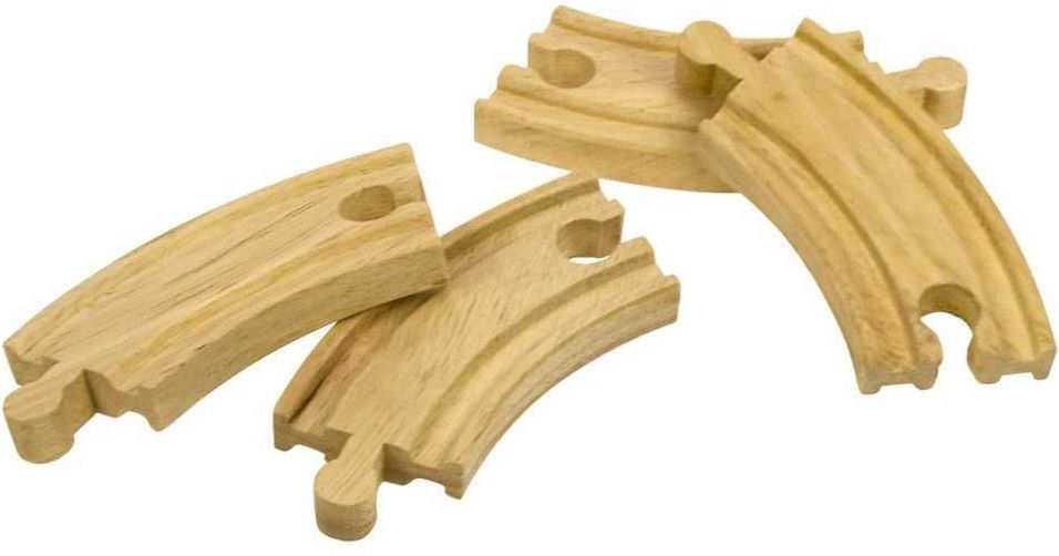 Bigjigs Rail Krátká kruhová kolej 10cm 4ks - obrázek 4