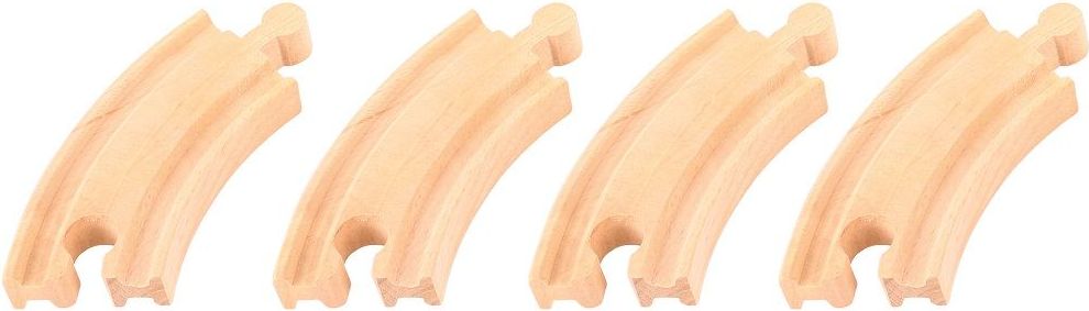 Bigjigs Rail Krátká kruhová kolej 10cm 4ks - obrázek 5