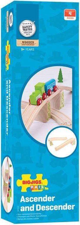 Vláčkodráha koleje - Nadjezd s pilířem, 2ks (Bigjigs) - obrázek 2