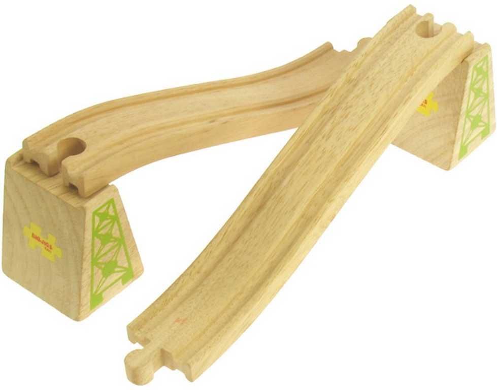Vláčkodráha koleje - Nadjezd s pilířem, 2ks (Bigjigs) - obrázek 6