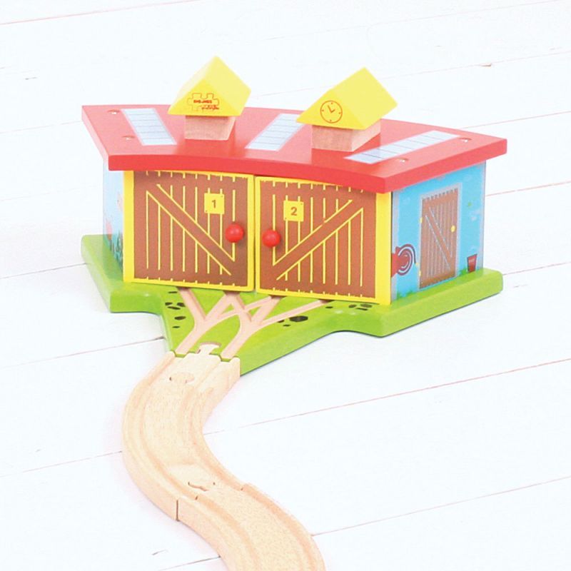 Bigjigs Rail Trojité depo s vraty - obrázek 3