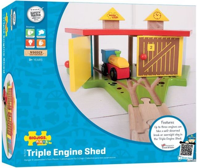Bigjigs Rail Trojité depo s vraty - obrázek 6