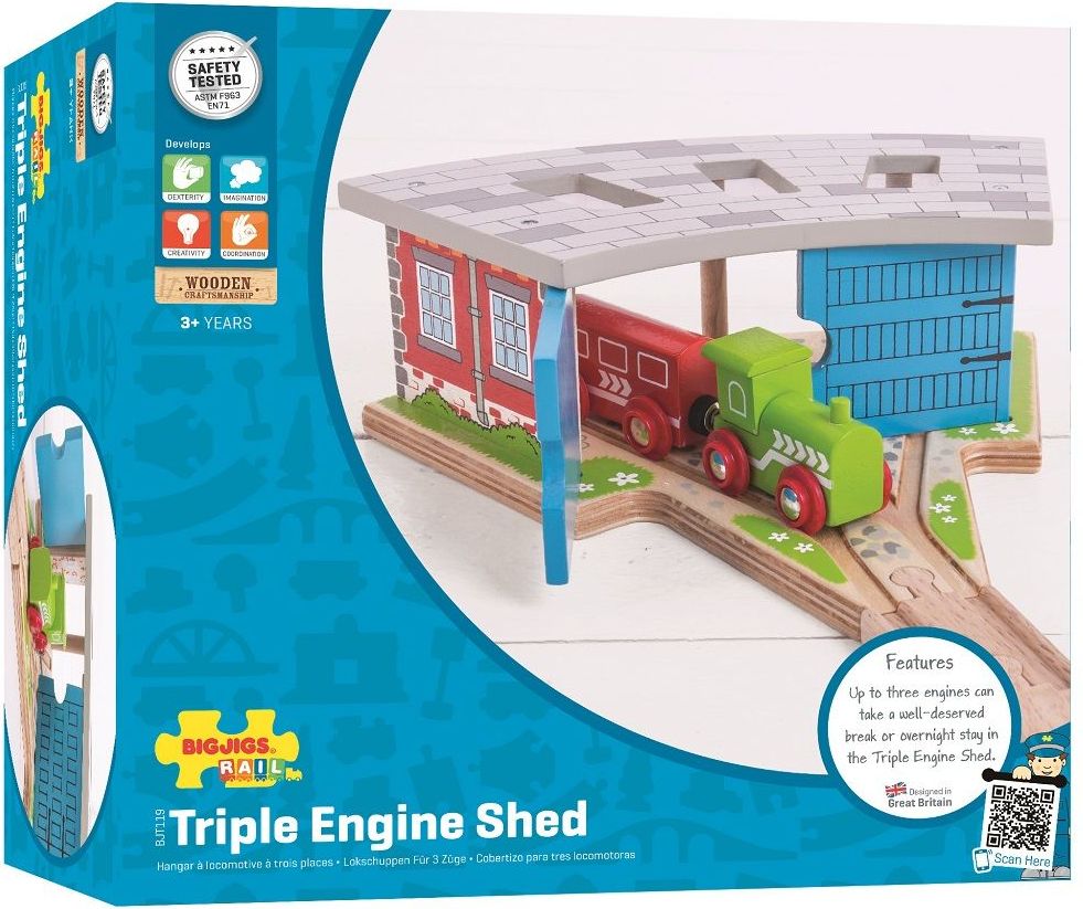 Bigjigs Rail Trojité depo s vraty - obrázek 15