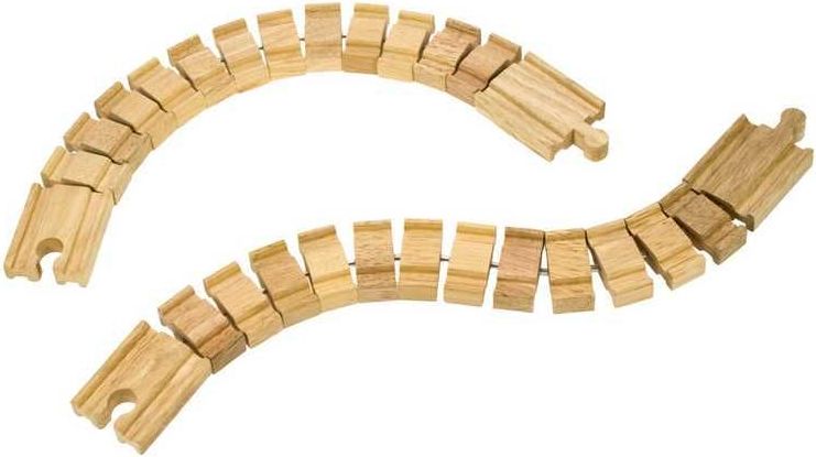 Vláčkodráha koleje - Ohebná kolej, 2ks (Bigjigs) - obrázek 4