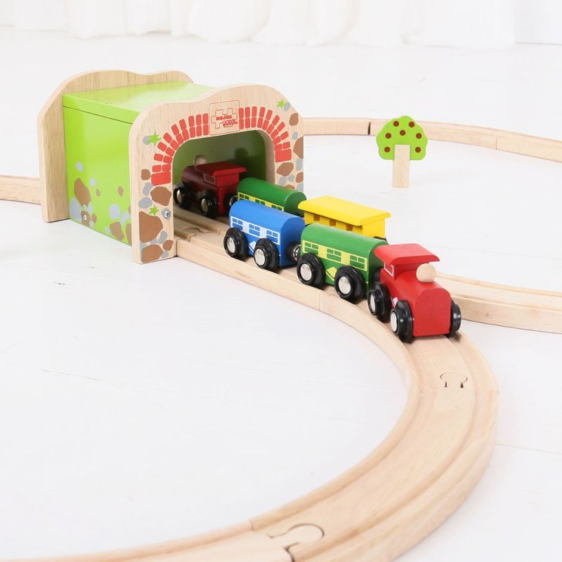 Vláčkodráha tunely - Tunel dvojitý (Bigjigs) - obrázek 2