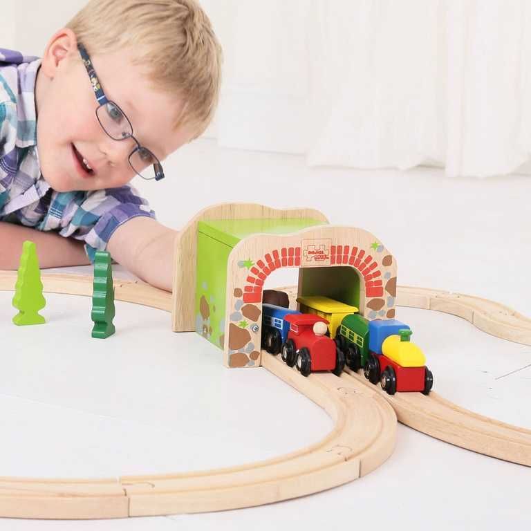 Vláčkodráha tunely - Tunel dvojitý (Bigjigs) - obrázek 13