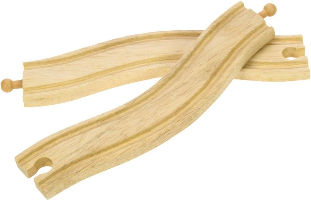Bigjigs Rail Obloukové koleje 22cm 2ks - obrázek 1