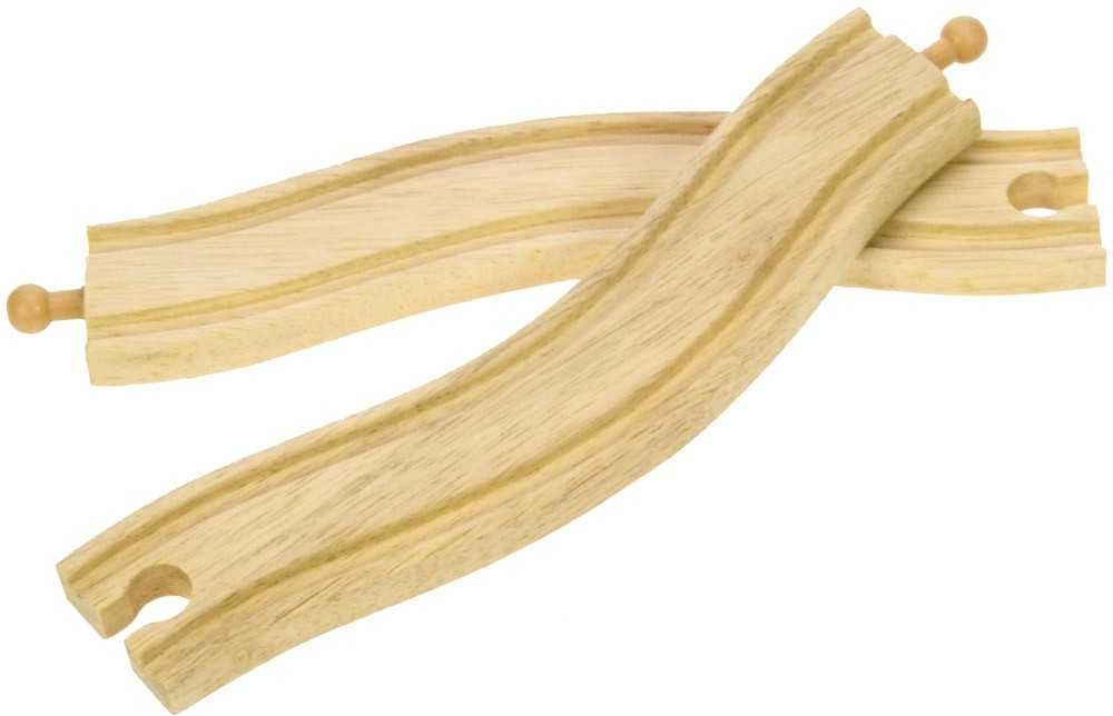 Bigjigs Rail Obloukové koleje 22cm 2ks - obrázek 3