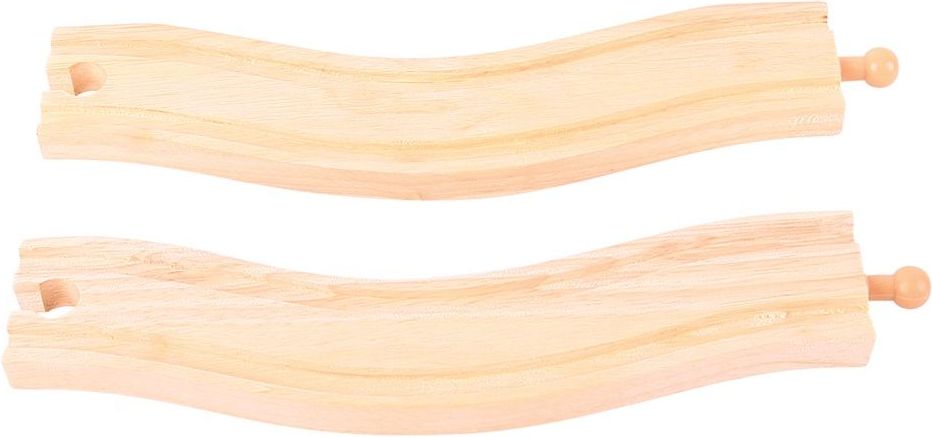 Bigjigs Rail Obloukové koleje 22cm 2ks - obrázek 5