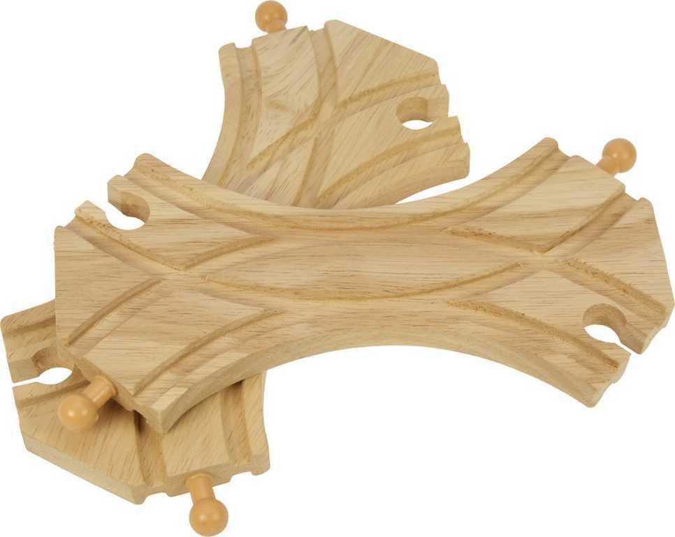 Bigjigs Rail Spojená symetrická výhybka 2ks - obrázek 4