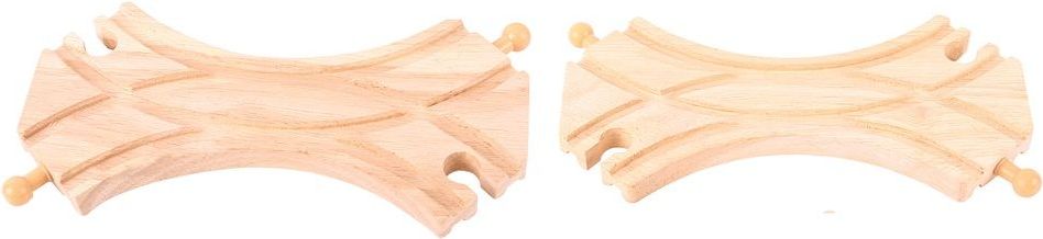 Bigjigs Rail Spojená symetrická výhybka 2ks - obrázek 5