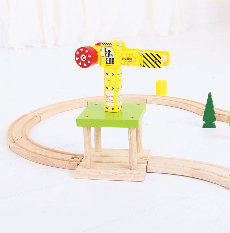 Bigjigs Rail Velký jeřáb žlutý - obrázek 2