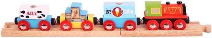 Bigjigs Rail Vlak se zbožím + 3 koleje - obrázek 4
