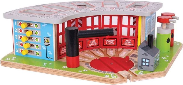 Bigjigs Rail Exkluzivní depo pro 5 vláčků - obrázek 7