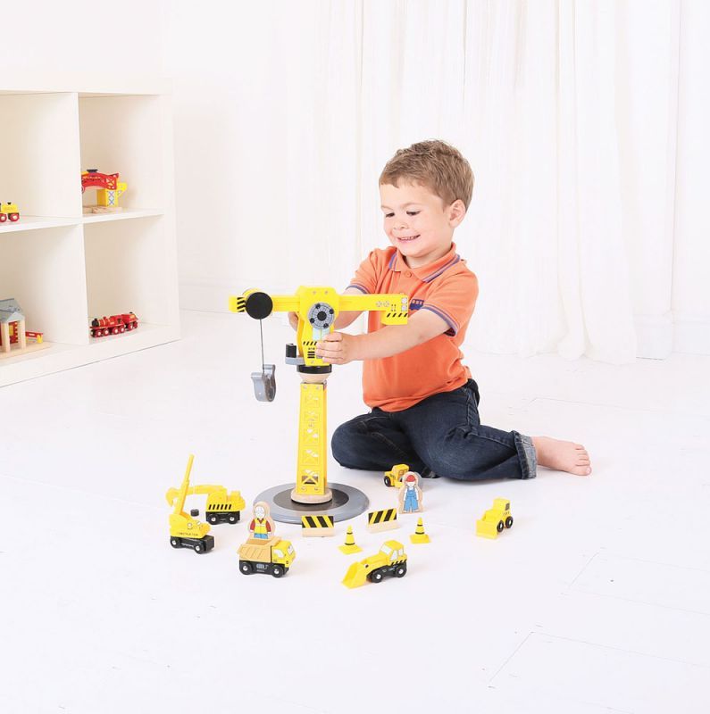 Bigjigs Rail Jeřáb a stavební stroje - obrázek 2
