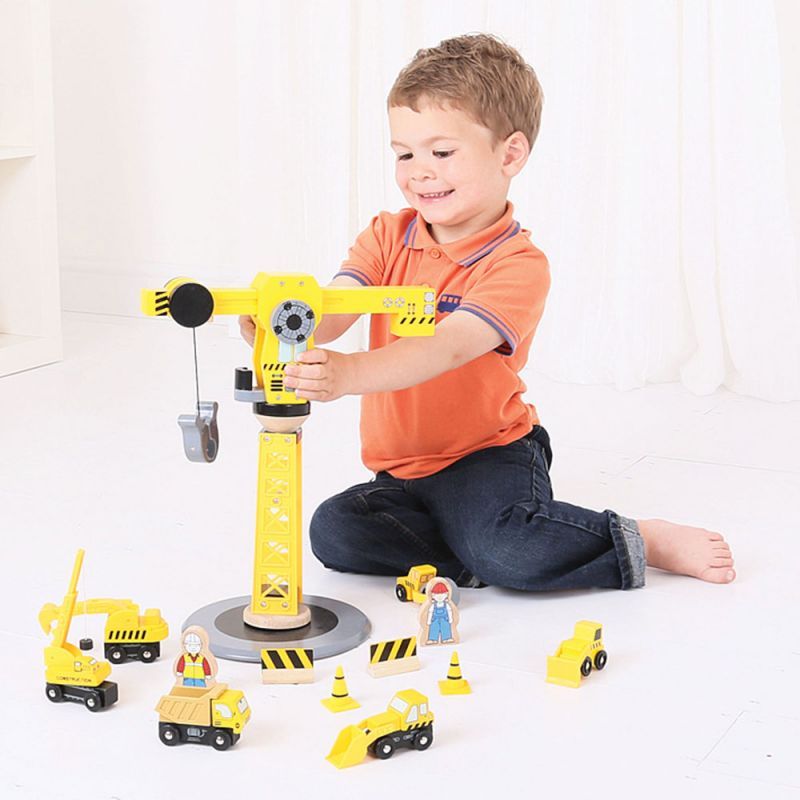 Bigjigs Rail Jeřáb a stavební stroje - obrázek 3