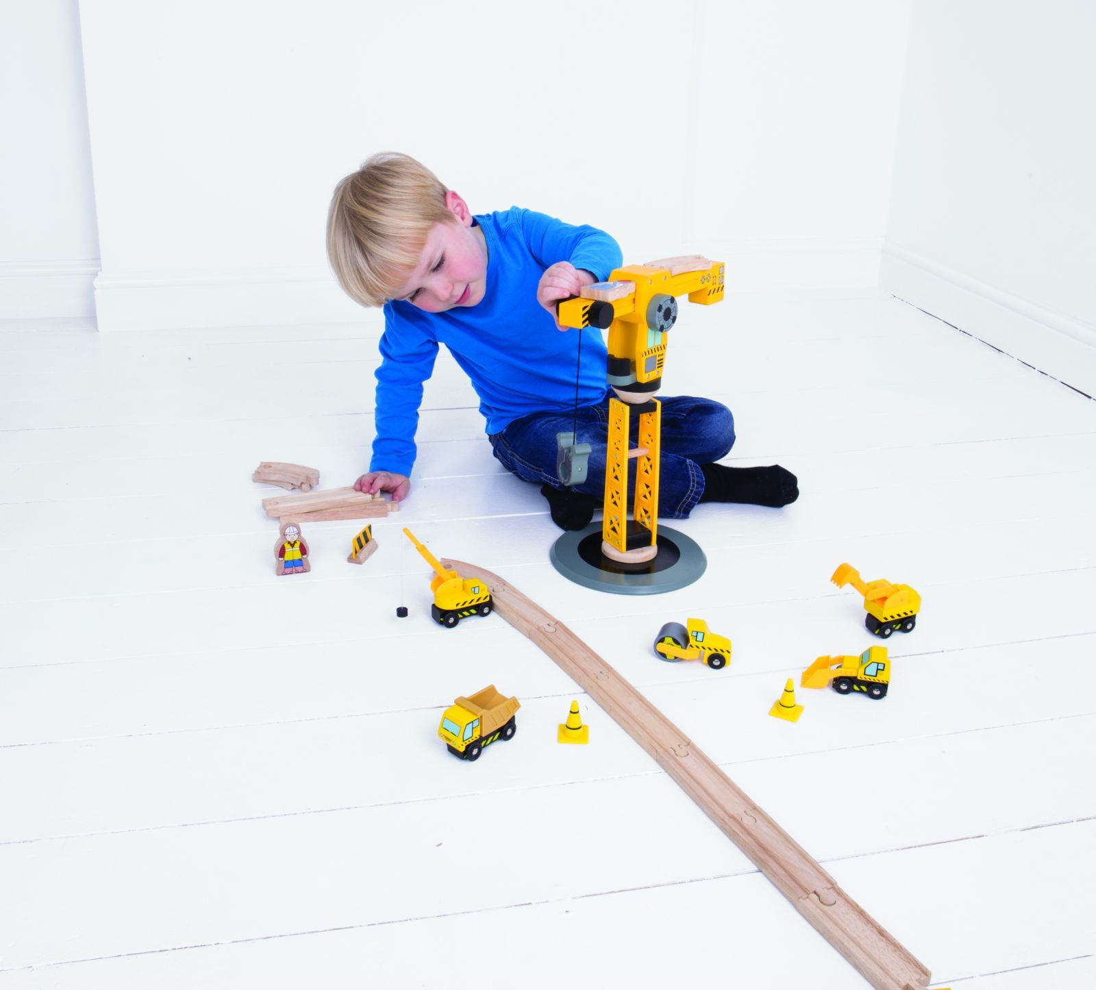 Bigjigs Rail Jeřáb a stavební stroje - obrázek 7