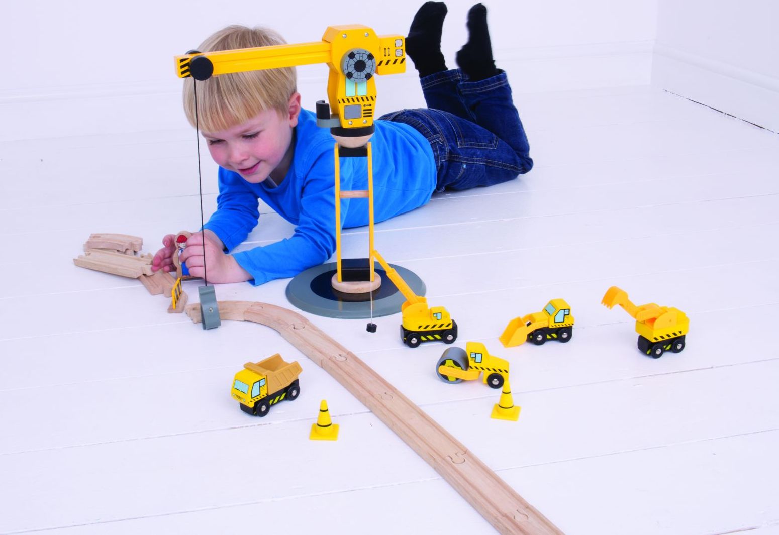 Bigjigs Rail Jeřáb a stavební stroje - obrázek 8