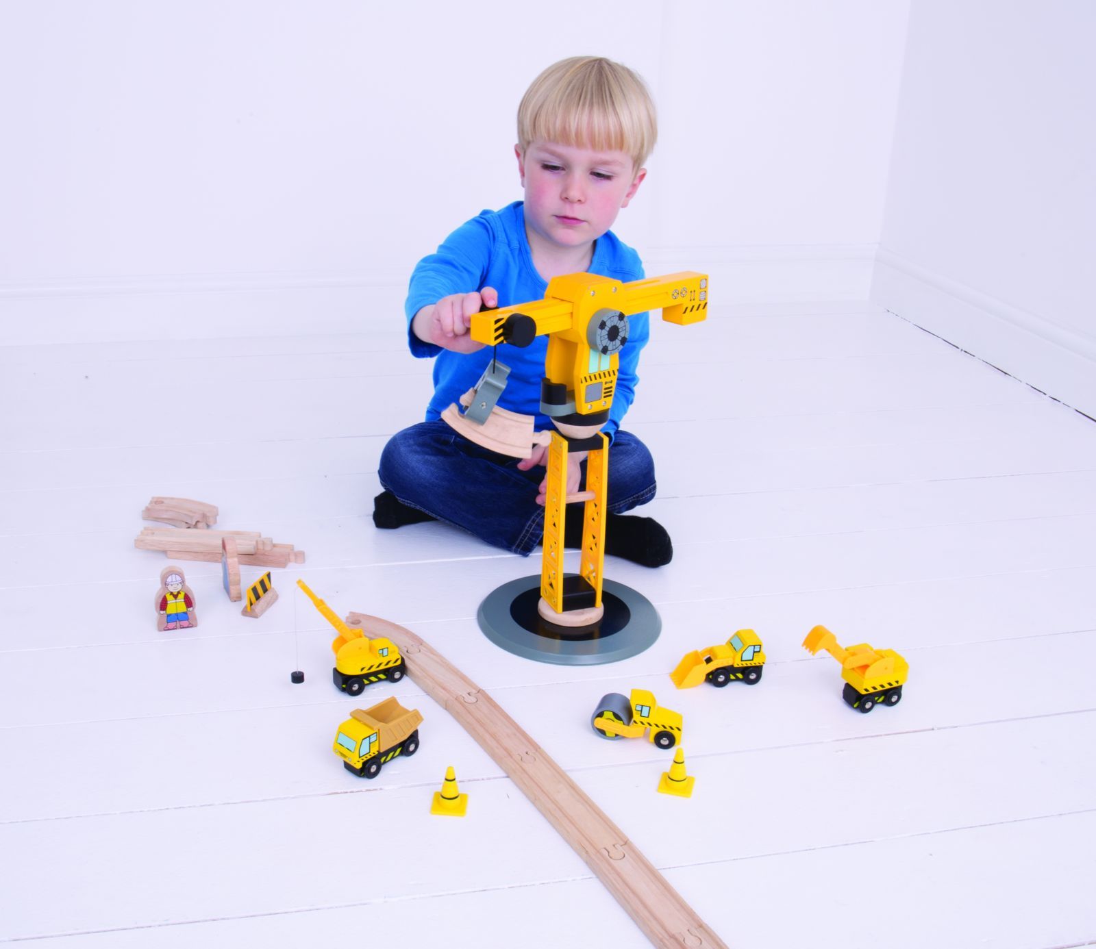 Bigjigs Rail Jeřáb a stavební stroje - obrázek 9