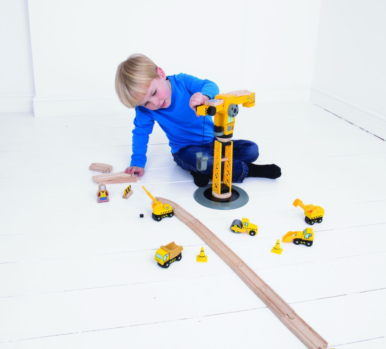 Bigjigs Rail Jeřáb a stavební stroje - obrázek 12